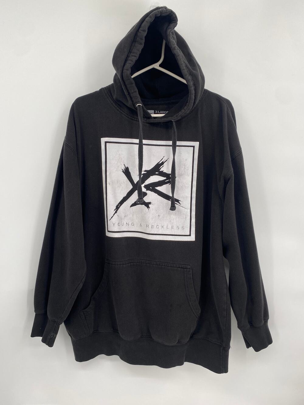 Young & Reckless Black Hoodie Sweatshirt Y&R Logo X-large
